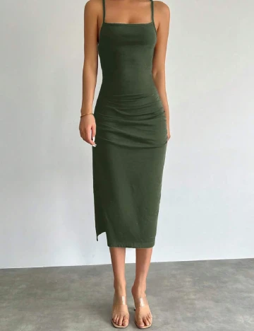 Rochie medie SHEIN, verde Verde