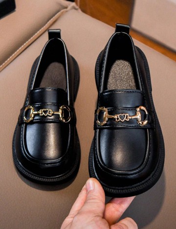 Mocasini Shein Kids, negru