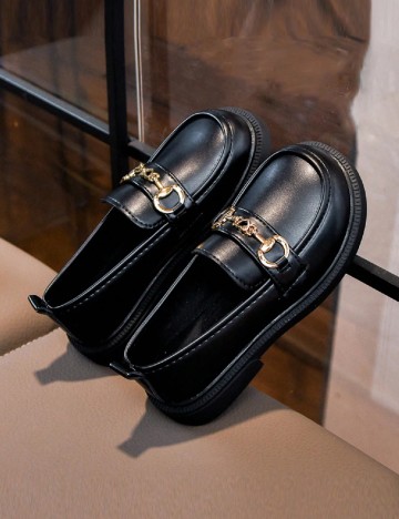 Mocasini Shein Kids, negru