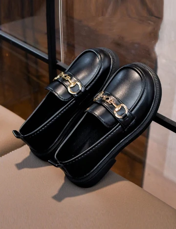 Mocasini Shein Kids, negru