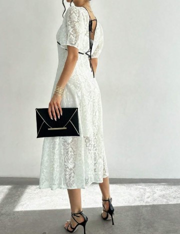 Rochie medie SHEIN, alb