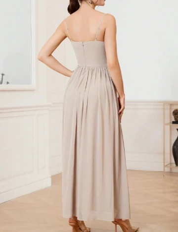 Rochie lunga SHEIN, crem