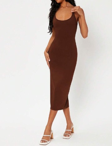 Rochie medie SHEIN, maro