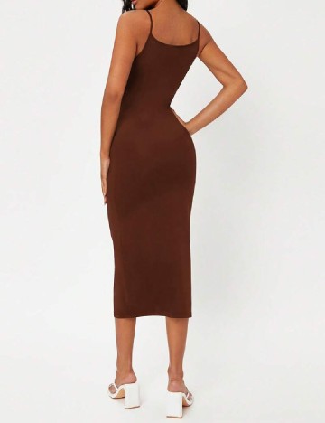 Rochie medie SHEIN, maro