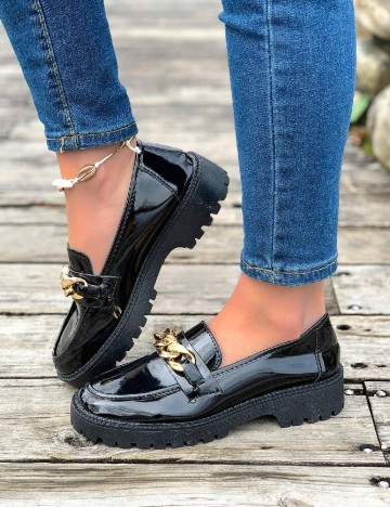 Mocasini SHEIN, negru