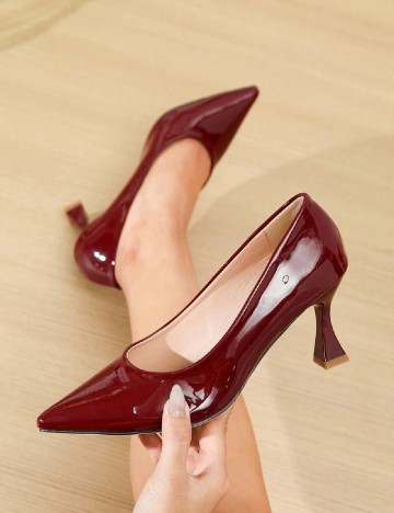 Pantofi SHEIN, visiniu