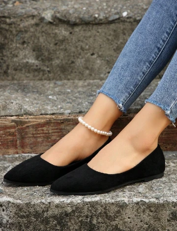 Balerini SHEIN, negru Negru