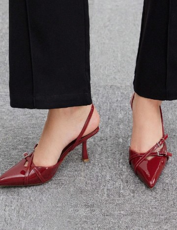 Pantofi SHEIN, visiniu