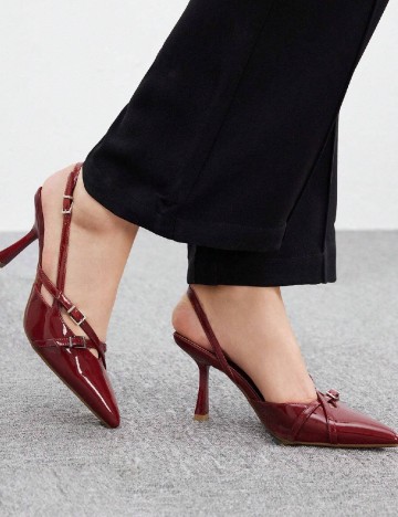 Pantofi SHEIN, visiniu