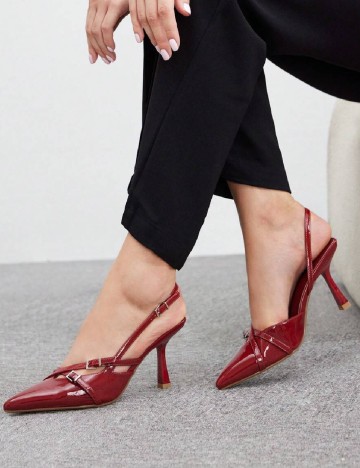 Pantofi SHEIN, visiniu