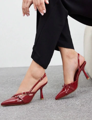 Pantofi SHEIN, visiniu Rosu