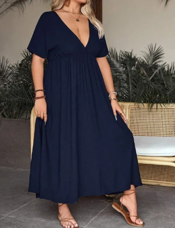 Rochie lunga SHEIN CURVE, albastru