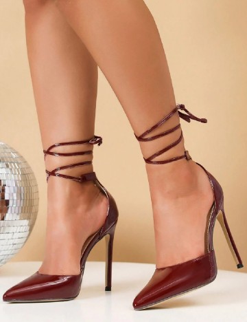 Pantofi SHEIN, visiniu