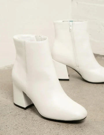 Botine SHEIN, alb