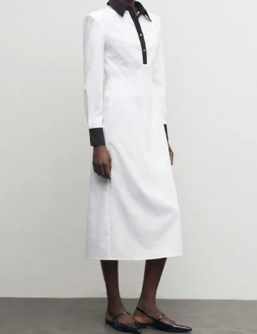 Rochie medie SHEIN, alb