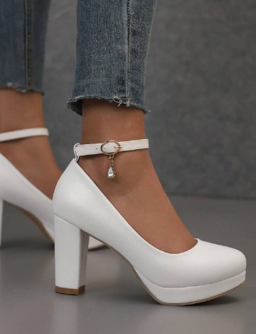 Pantofi SHEIN, alb