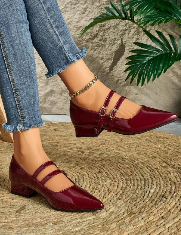 Pantofi SHEIN, visiniu