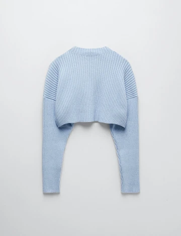 Pulover Zara, albastru deschis, M