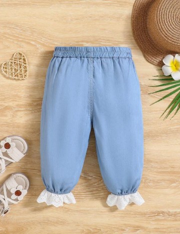Pantaloni Shein Kids, albastru