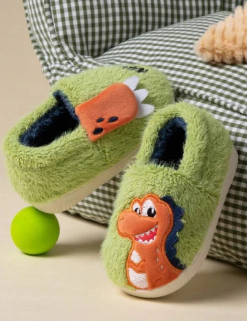 Papuci de Casa Shein Kids, verde Verde