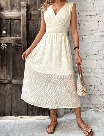 Rochie medie SHEIN, crem Crem