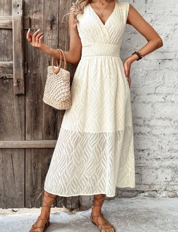 Rochie medie SHEIN, crem Crem