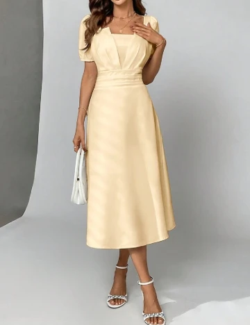 Rochie medie SHEIN, galben deschis Galben