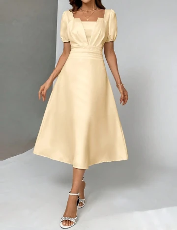 Rochie medie SHEIN, galben deschis Galben