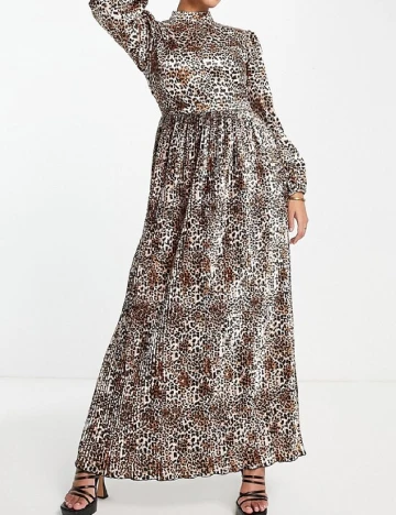 Rochie lunga Flounce London, animal print Animal print