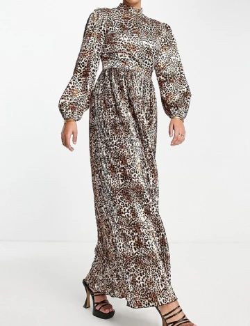 Rochie lunga Flounce London, animal print Animal print