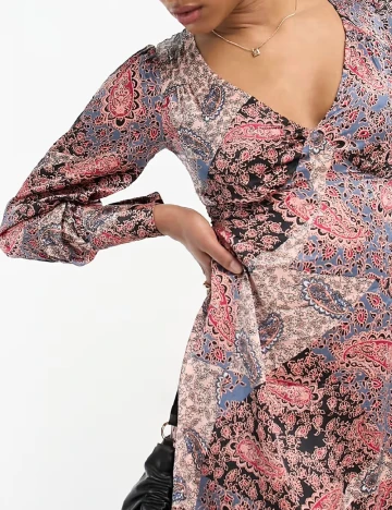Rochie scurta Violet Romance, mix culori Mix culori