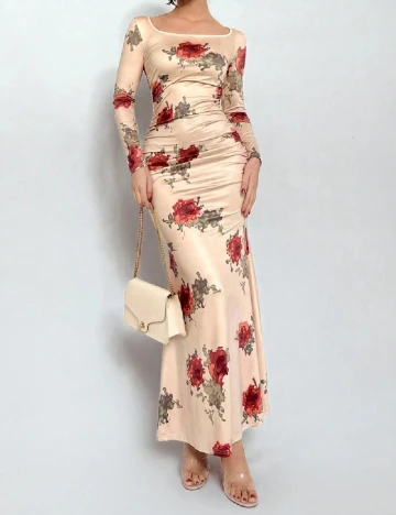 Rochie lunga SHEIN, floral Floral print