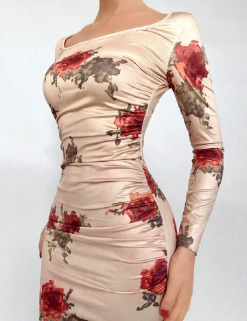 Rochie lunga SHEIN, floral Floral print