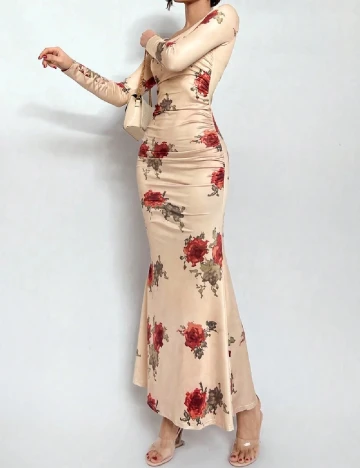 Rochie lunga SHEIN, floral Floral print