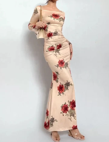 Rochie lunga SHEIN, floral Floral print