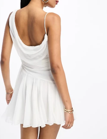 Rochie scurta ASOS, alb Alb