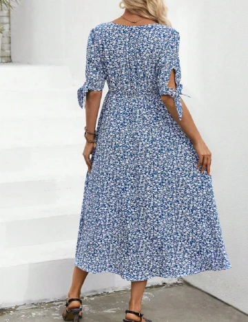 Rochie medie SHEIN Maternity, albastru Albastru