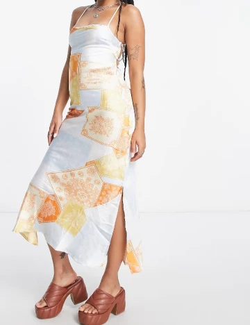 Rochie medie Violet Romance, mix culori Mix culori