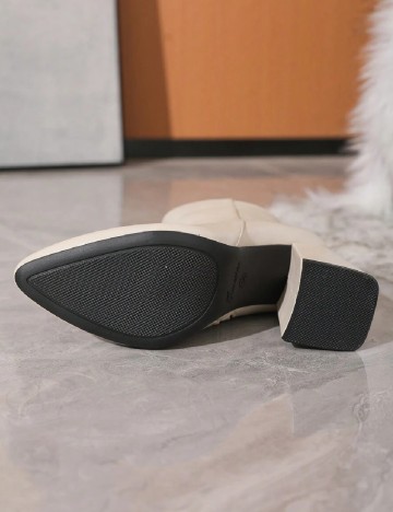 Botine SHEIN, crem