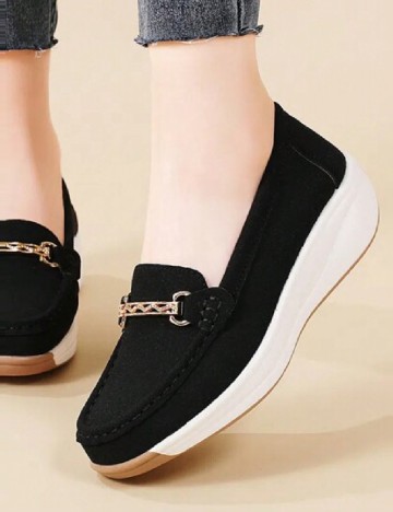 
						Mocasini SHEIN, negru