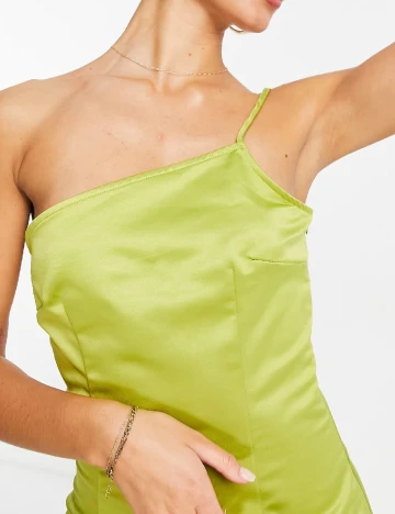 Rochie medie extro&vert, verde Verde