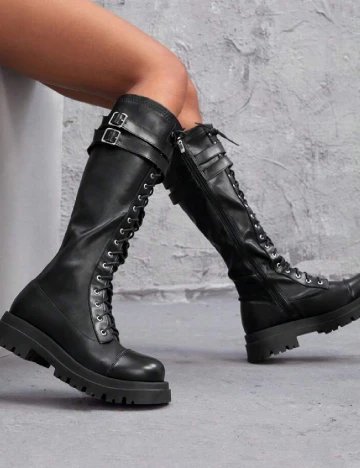 Cizme Sugerpunk, negru