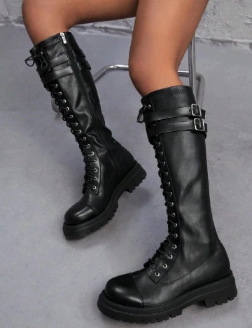 Cizme Sugerpunk, negru