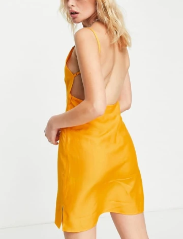 Rochie scurta ASOS, mustar Galben