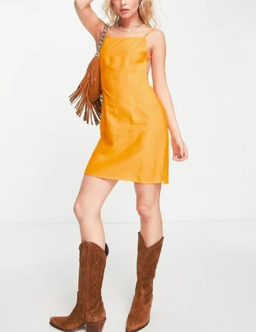 Rochie scurta ASOS, mustar Galben