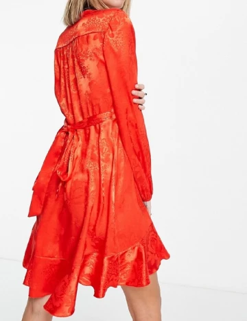 Rochie scurta Flounce London, rosu Rosu