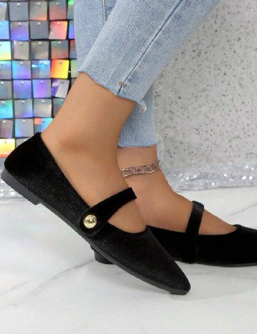 
						Balerini SHEIN, negru