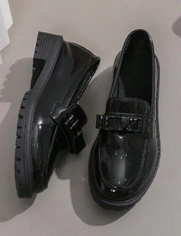 Mocasini SHEIN, negru Negru