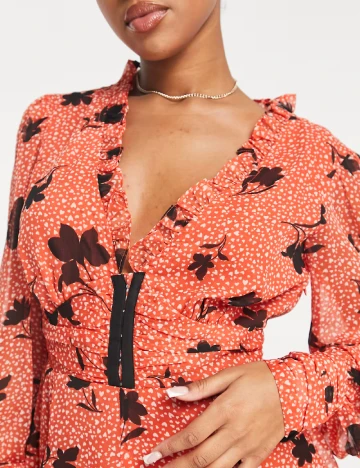 Rochie scurta ASOS, rosu Rosu