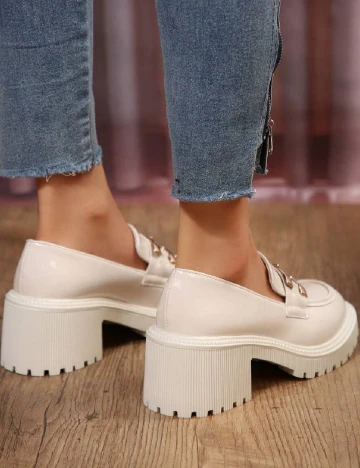 Mocasini SHEIN, ecru